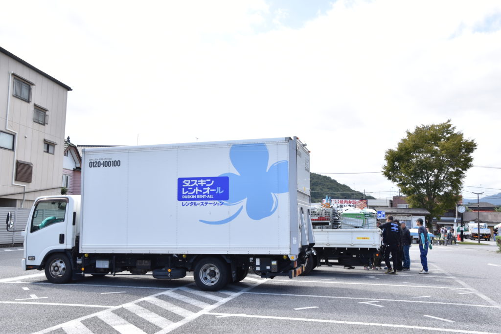 ユネスコ無形文化遺産登録、鹿沼秋まつりの設営・撤収行いました